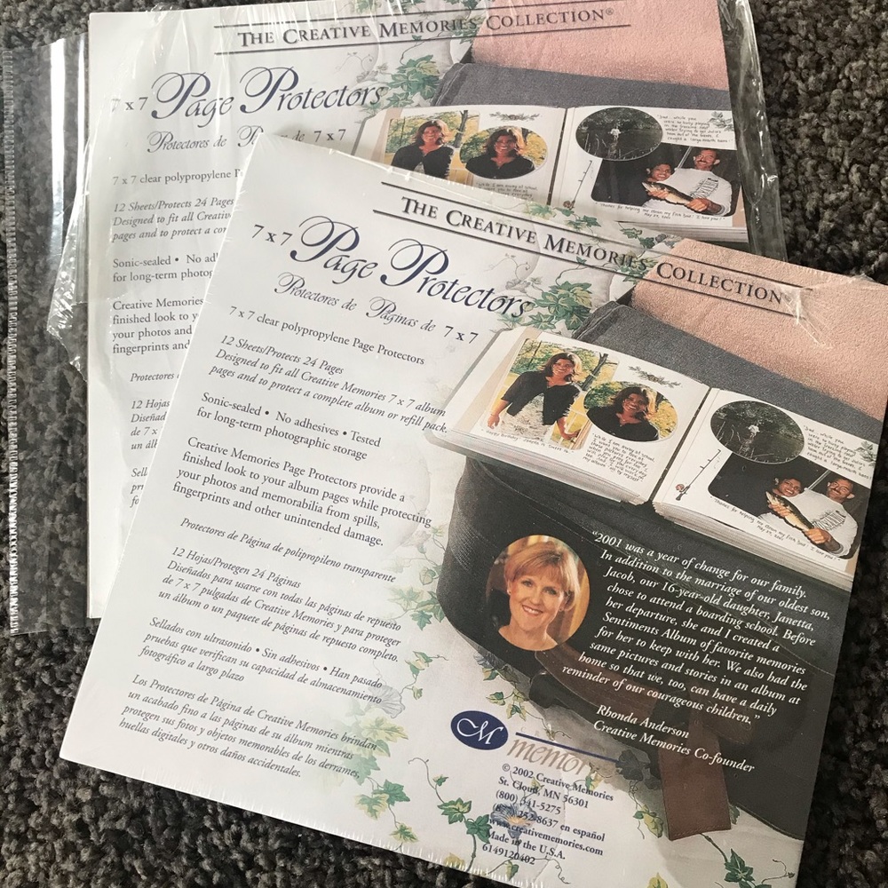 7x7 creative memories page protectors 15